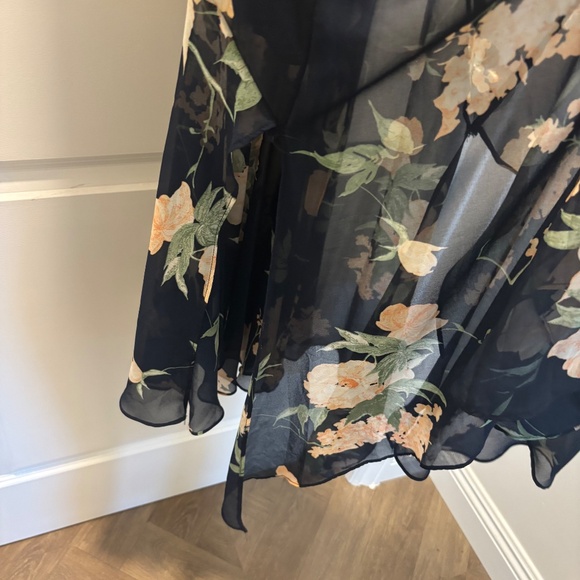 Lulus Feeling Freesia Navy Blue Floral Print Maxi Dress - Picture 15 of 15